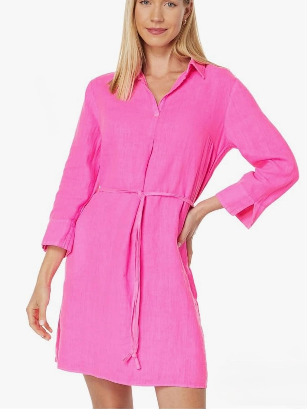 Lilly Pulitzer Pilar Tunic Linen Dress Aura 
Pink Size XS - Picture 16 of 16
